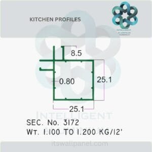 Aluminium Kitchen Profile & Sections Manufacturer ► Architectural Aluminium Extrusion