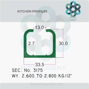Aluminium Kitchen Profile & Sections Manufacturer ► Architectural Aluminium Extrusion