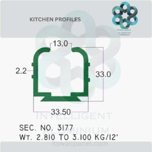 Aluminium Kitchen Profile & Sections Manufacturer ► Architectural Aluminium Extrusion
