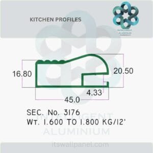 Aluminium Kitchen Profile & Sections Manufacturer ► Architectural Aluminium Extrusion