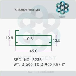 Aluminium Kitchen Profile & Sections Manufacturer ► Architectural Aluminium Extrusion