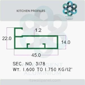 Aluminium Kitchen Profile & Sections Manufacturer ► Architectural Aluminium Extrusion