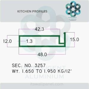 Aluminium Kitchen Profile & Sections Manufacturer ► Architectural Aluminium Extrusion
