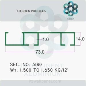 Aluminium Kitchen Profile & Sections Manufacturer ► Architectural Aluminium Extrusion
