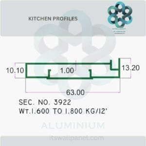 Aluminium Kitchen Profile & Sections Manufacturer ► Architectural Aluminium Extrusion