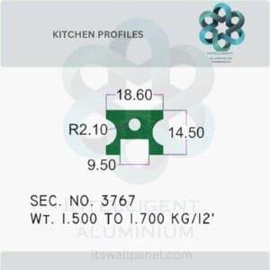 Aluminium Kitchen Profile & Sections Manufacturer ► Architectural Aluminium Extrusion