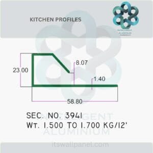 Aluminium Kitchen Profile & Sections Manufacturer ► Architectural Aluminium Extrusion