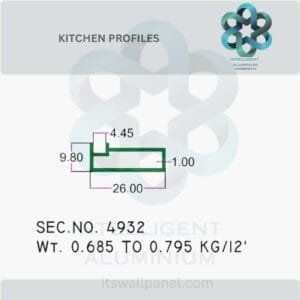 Aluminium Kitchen Profile & Sections Manufacturer ► Architectural Aluminium Extrusion