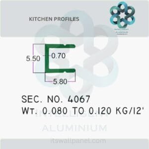Aluminium Kitchen Profile & Sections Manufacturer ► Architectural Aluminium Extrusion