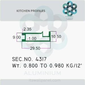 Aluminium Kitchen Profile & Sections Manufacturer ► Architectural Aluminium Extrusion