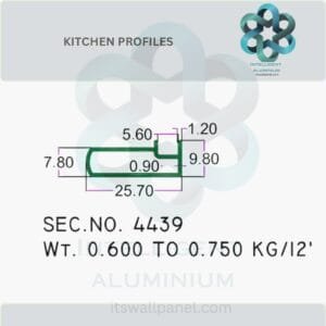 Aluminium Kitchen Profile & Sections Manufacturer ► Architectural Aluminium Extrusion
