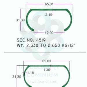 Aluminium Ladder Section