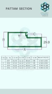 Aluminium Pattam Section Manufacturer ► Architectural Aluminium Extrusion
