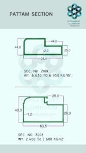 Aluminium Pattam Section Manufacturer ► Architectural Aluminium Extrusion