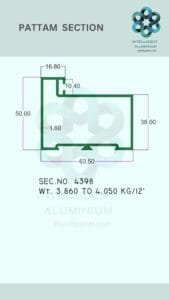 Aluminium Pattam Section Manufacturer ► Architectural Aluminium Extrusion