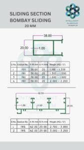 Aluminium Bombay Sliding Section Manufacturer ► Architectural Aluminium Extrusion