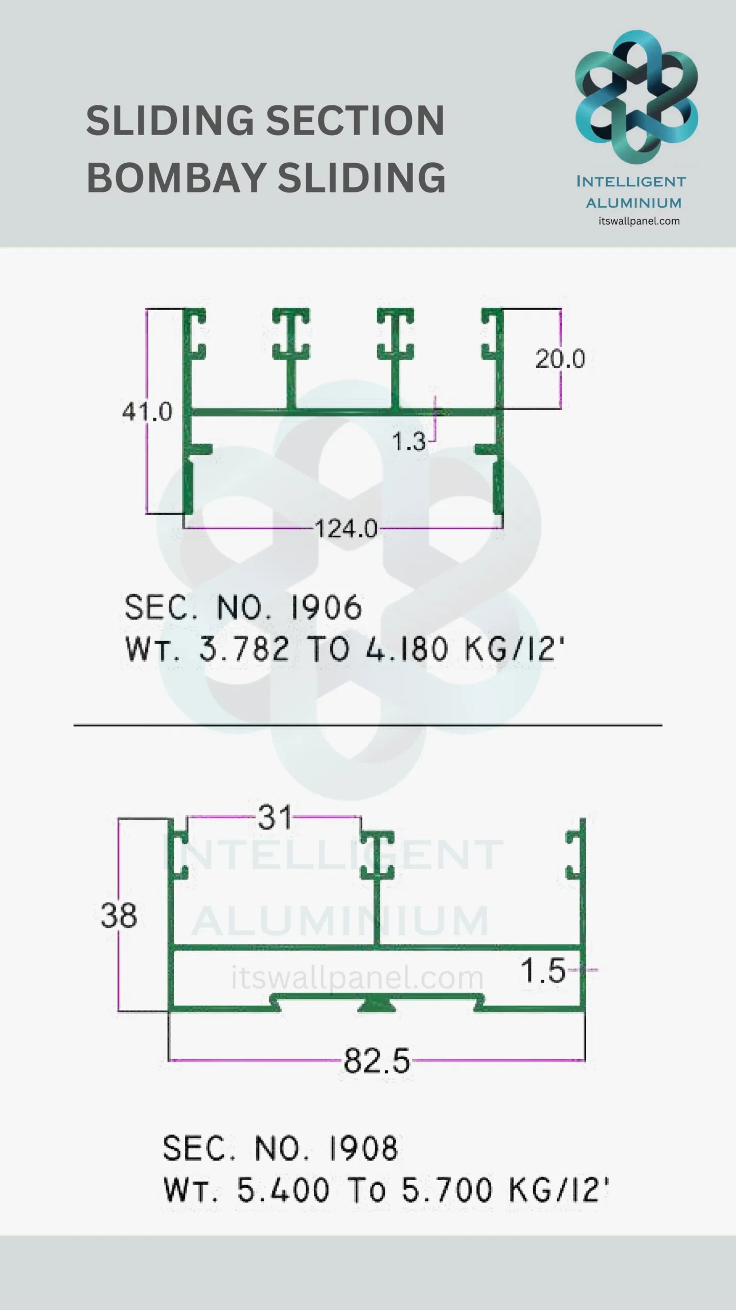 Aluminium Bombay Sliding Section - Image 18