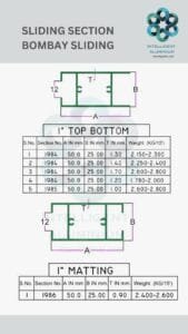 Aluminium Bombay Sliding Section Manufacturer ► Architectural Aluminium Extrusion