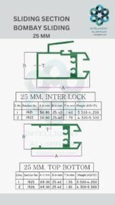 Aluminium Bombay Sliding Section Manufacturer ► Architectural Aluminium Extrusion