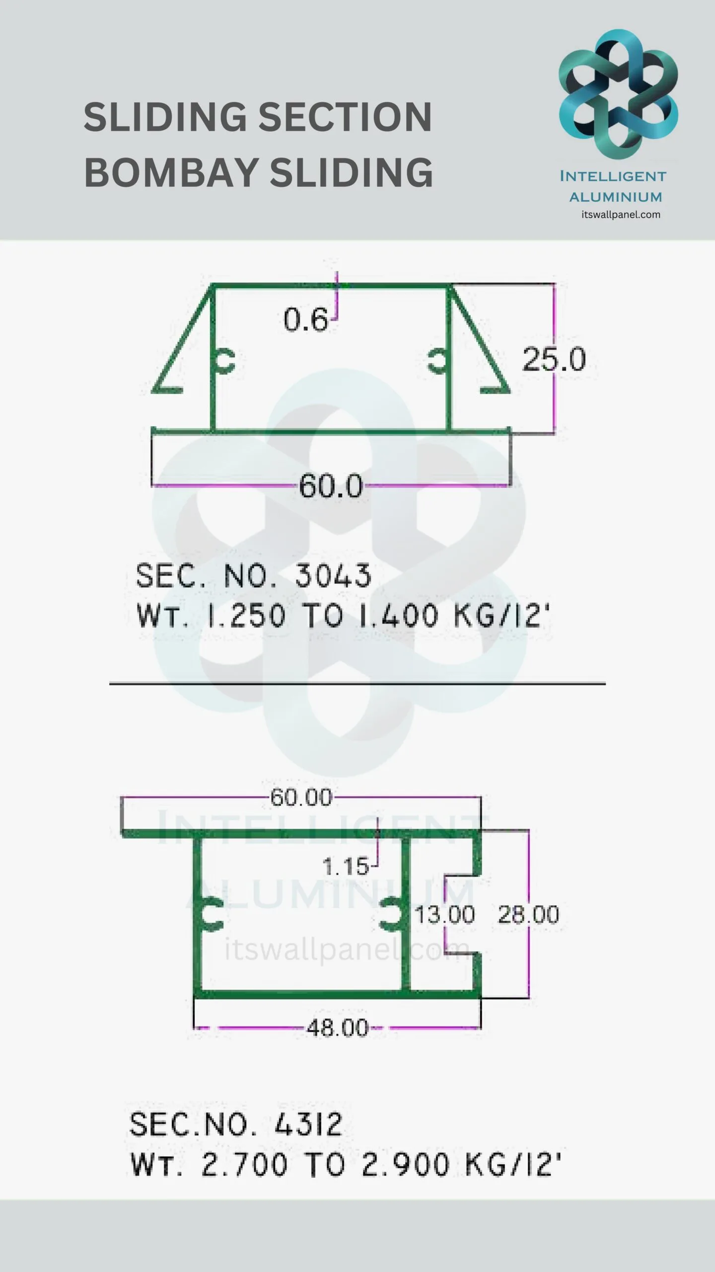 Aluminium Bombay Sliding Section - Image 32