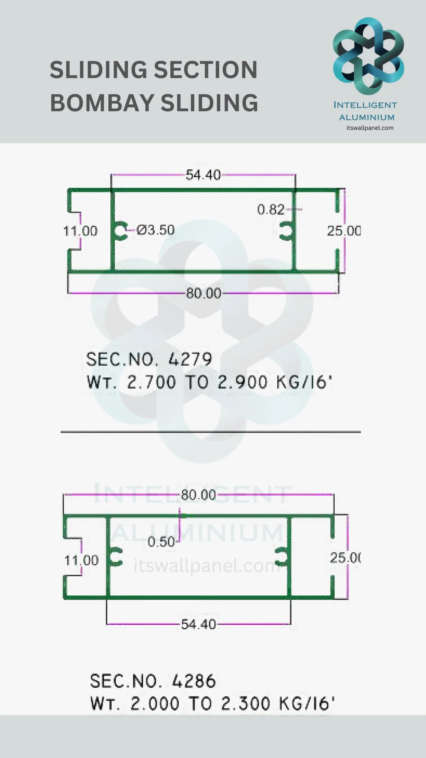 Aluminium Bombay Sliding Section - Image 35