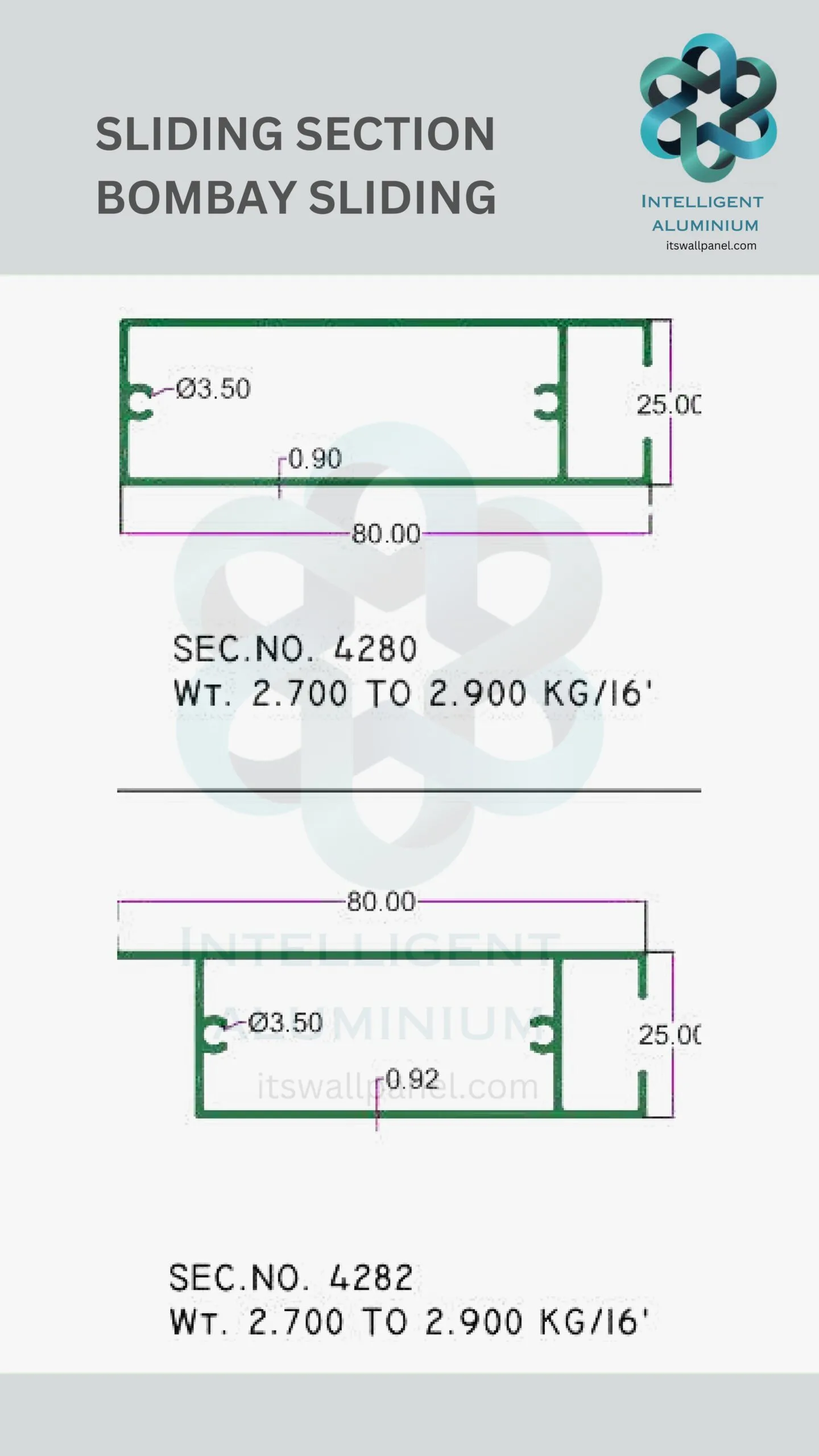 Aluminium Bombay Sliding Section - Image 37