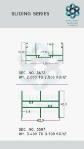 Aluminium Bombay Sliding Section Manufacturer ► Architectural Aluminium Extrusion