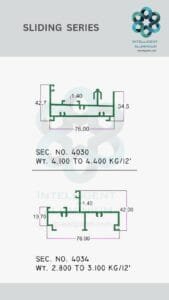 Aluminium Bombay Sliding Section Manufacturer ► Architectural Aluminium Extrusion