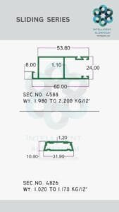 Aluminium Bombay Sliding Section Manufacturer ► Architectural Aluminium Extrusion