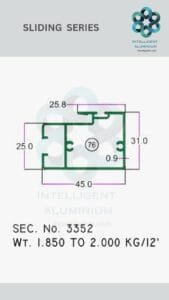 Aluminium Bombay Sliding Section Manufacturer ► Architectural Aluminium Extrusion
