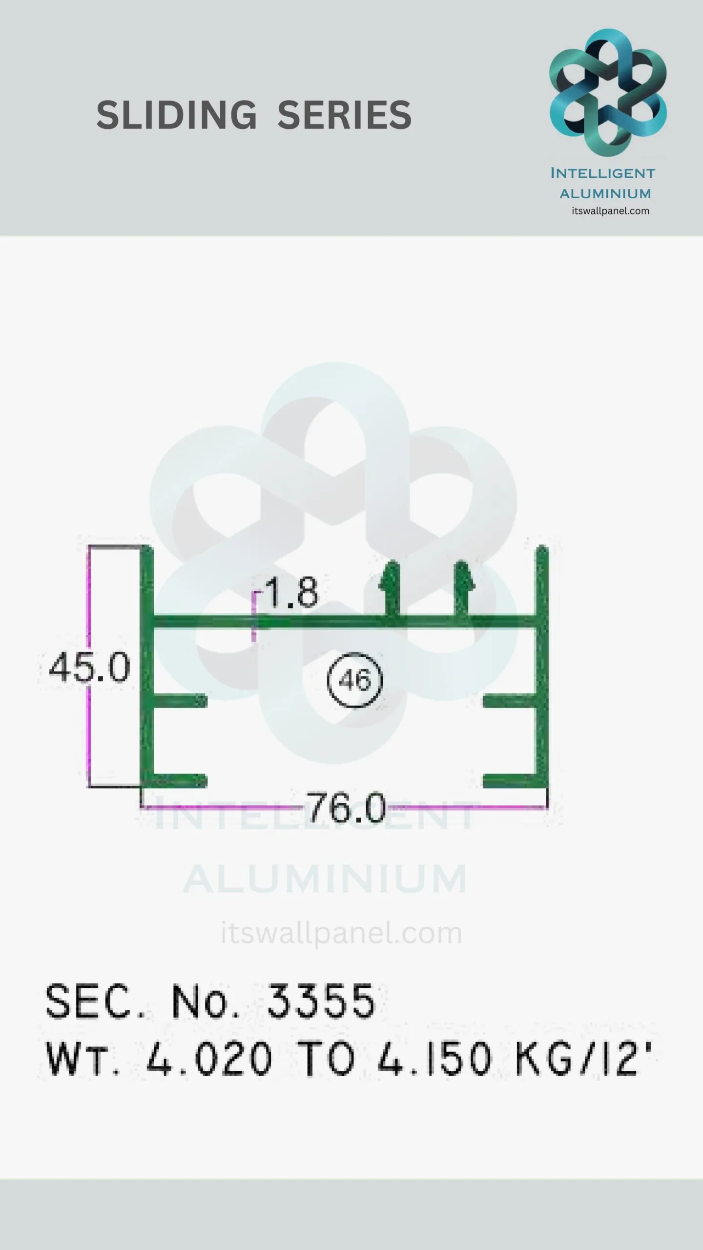 Aluminium Bombay Sliding Section - Image 53