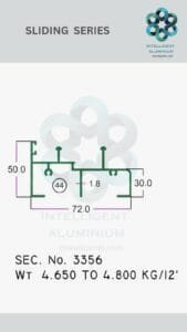 Aluminium Bombay Sliding Section Manufacturer ► Architectural Aluminium Extrusion