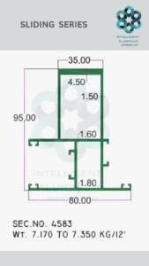 Aluminium Bombay Sliding Section Manufacturer ► Architectural Aluminium Extrusion