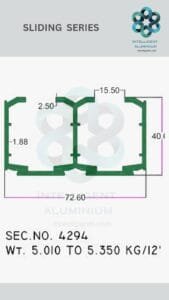 Aluminium Bombay Sliding Section Manufacturer ► Architectural Aluminium Extrusion
