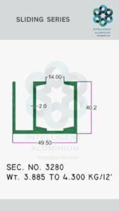Aluminium Bombay Sliding Section Manufacturer ► Architectural Aluminium Extrusion