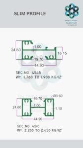 Slim Doors, Windows & Partition Section Manufacturer ► Architectural Aluminium Extrusion