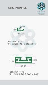 Slim Doors, Windows & Partition Section Manufacturer ► Architectural Aluminium Extrusion