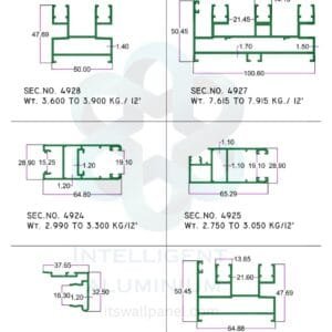 29 MM  Sliding Windows Section ► Architectural Aluminium Extrusion 29 MM Sliding Windows Section ► Architectural Aluminium Extrusion
