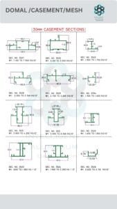 WINDOW MESH_009 ► Architectural Aluminium Extrusion Aluminium Sliding Doors & Windows Section Manufacturer ► Architectural Aluminium Extrusion