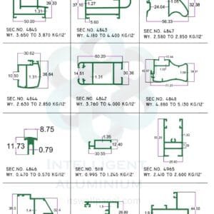 Sliding Windows Aluminium Section ► Architectural Aluminium Extrusion Sliding Windows Aluminium Section ► Architectural Aluminium Extrusion