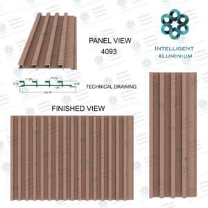 modern aluminium main gate panel design